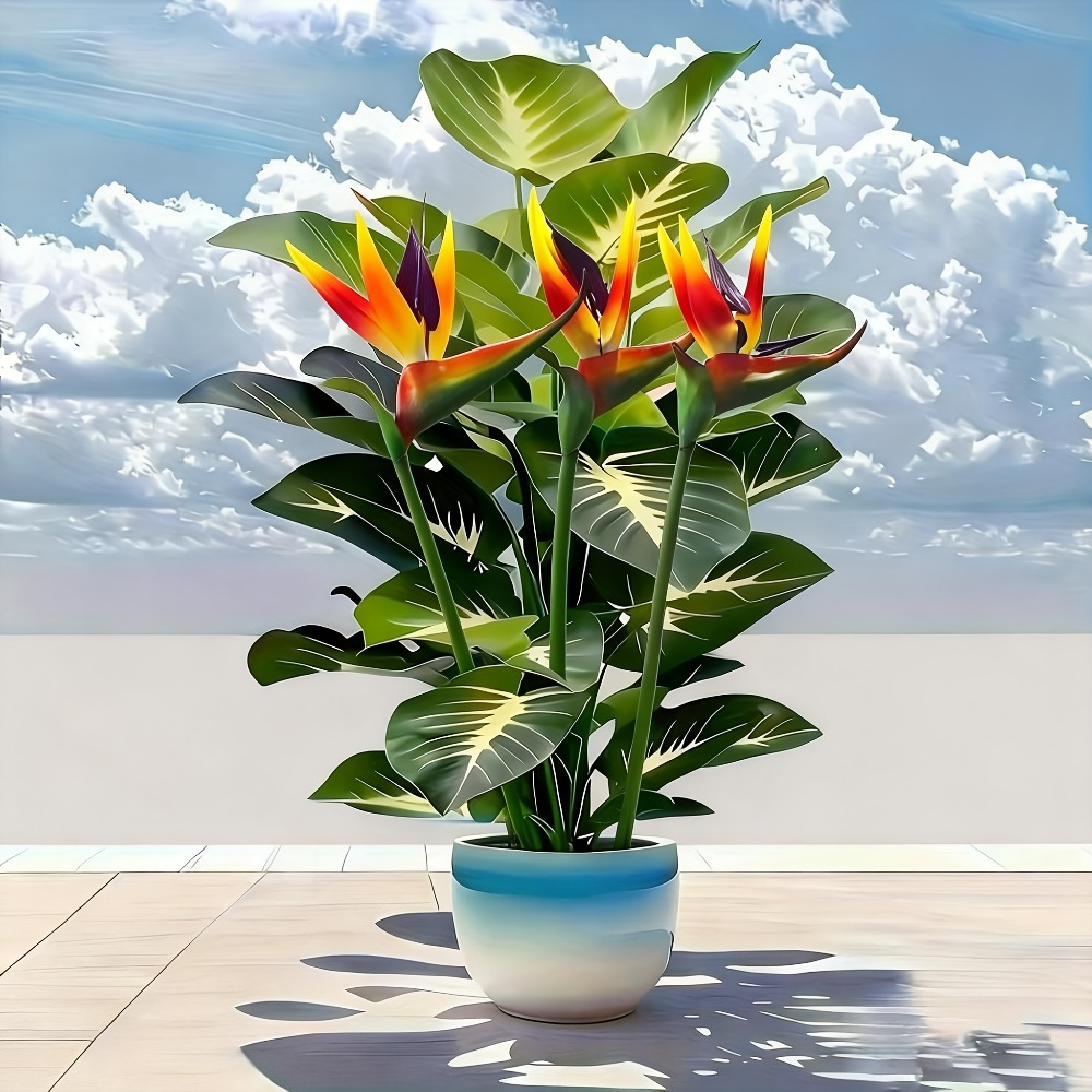 Fiddle Leaf Fig - Kunstmatige Paradijsvogels en Pothos planten voor