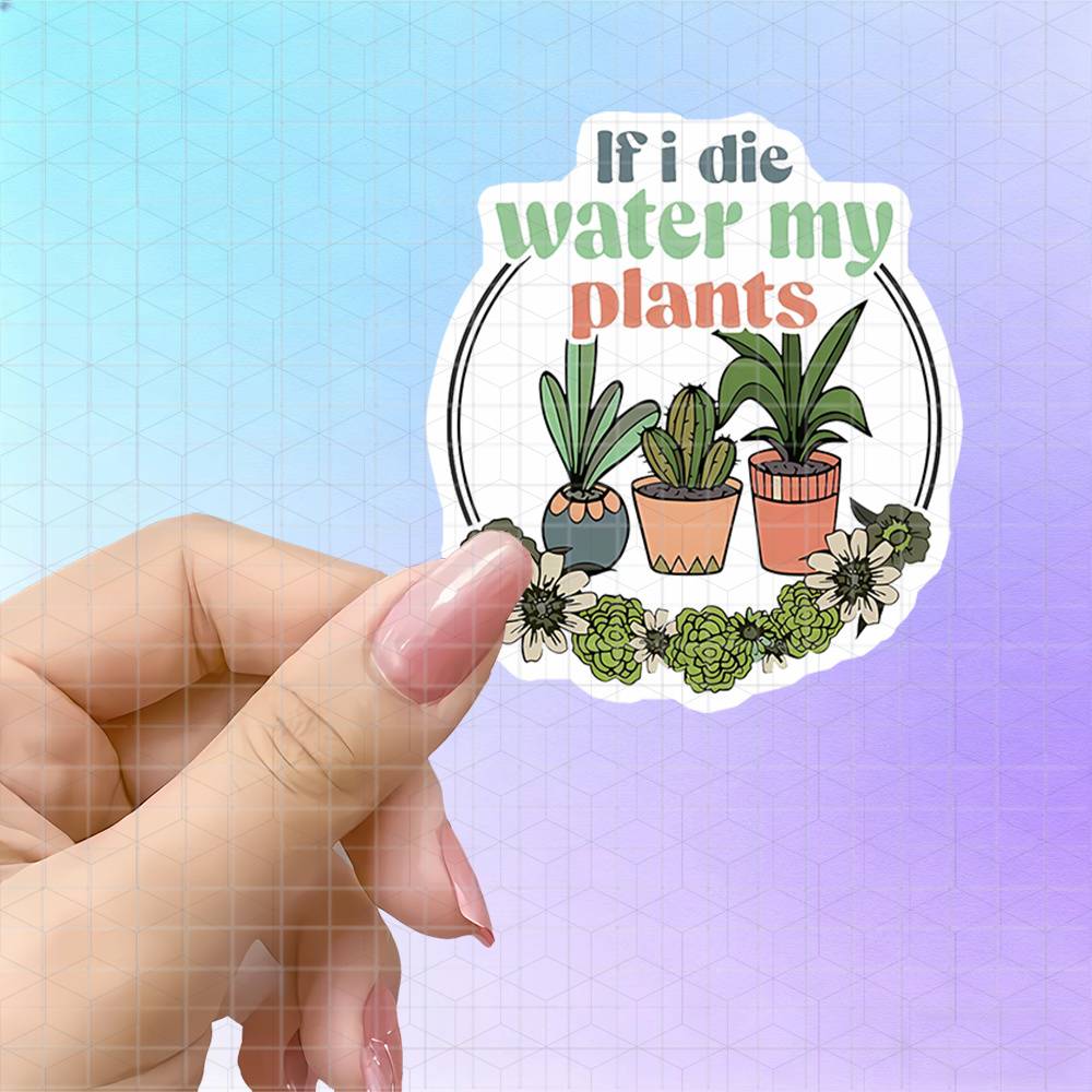 The Plant Parent - Gepotte planten bloemenkrans plantenliefhebber vinyl sticker
