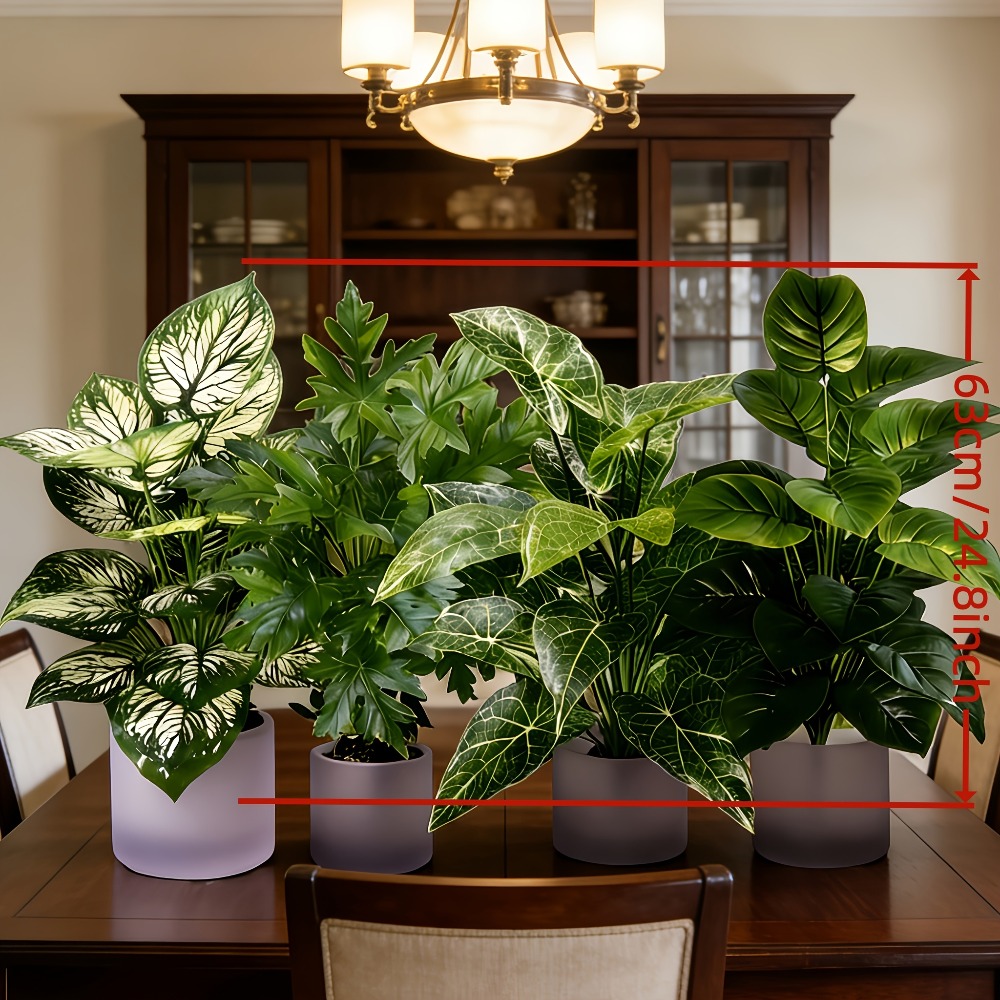 4 stuks kunstplanten met 48 bl - Fiddle Leaf Fig recensie en prijs