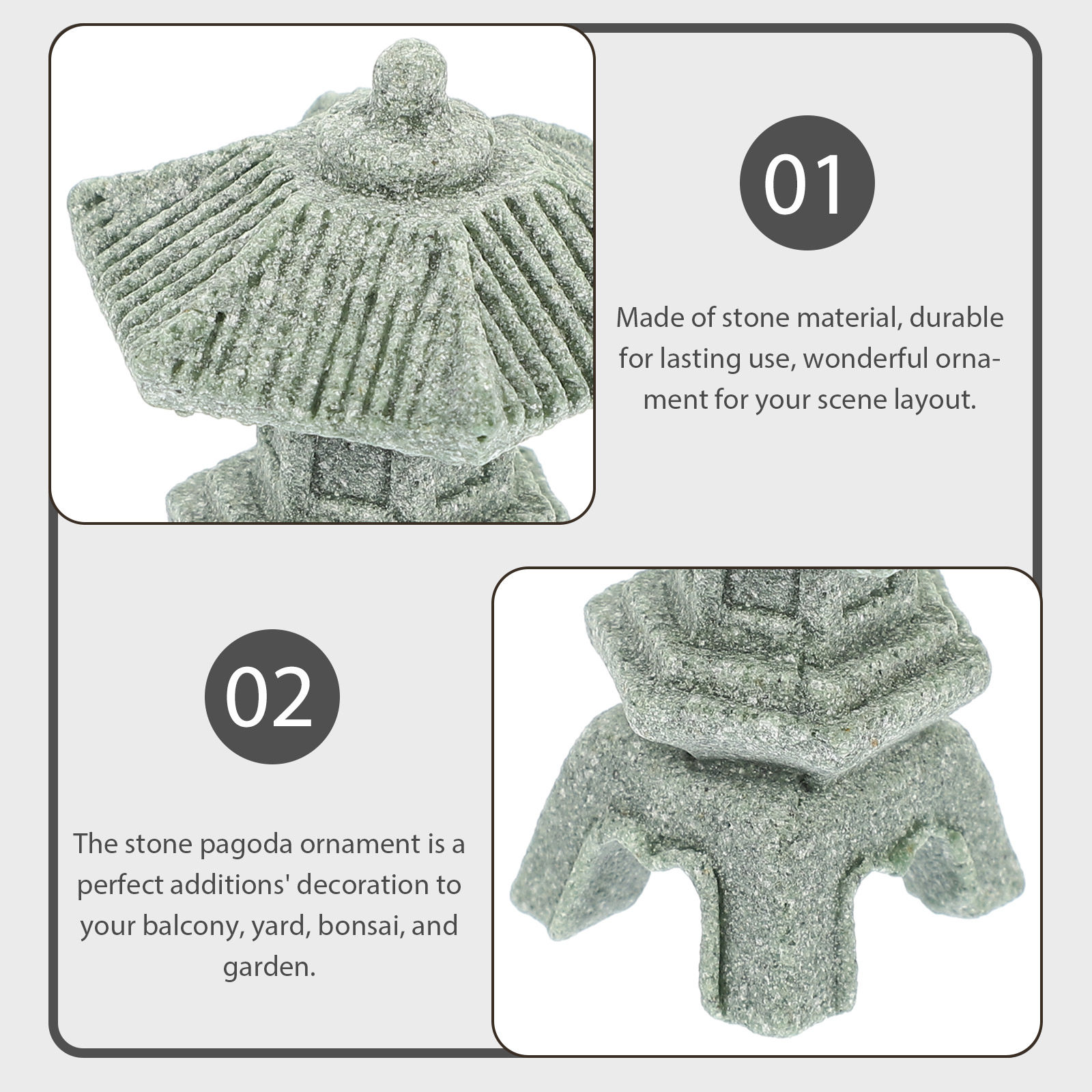 Stenen Mini Pagode Beeldje Jap - Succulent Arrangement Mini recensie en prijs